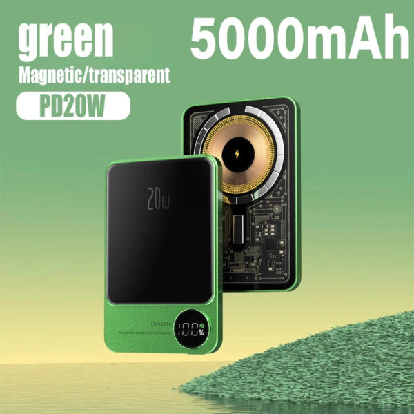10000mAh Macsafe Magnetic Power Bank PD20W 15W Wireless Fast Charger External Auxiliary Battery Pack For Magsafe iPhone 15 14 13 - Image 11