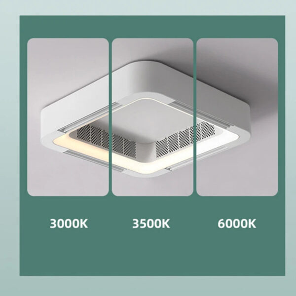 Invisible Bladeless Ceiling Fan Lamp With Light Remote Control Without Blades DC LED Circulator Decoration Bedroom Living Room - Image 3
