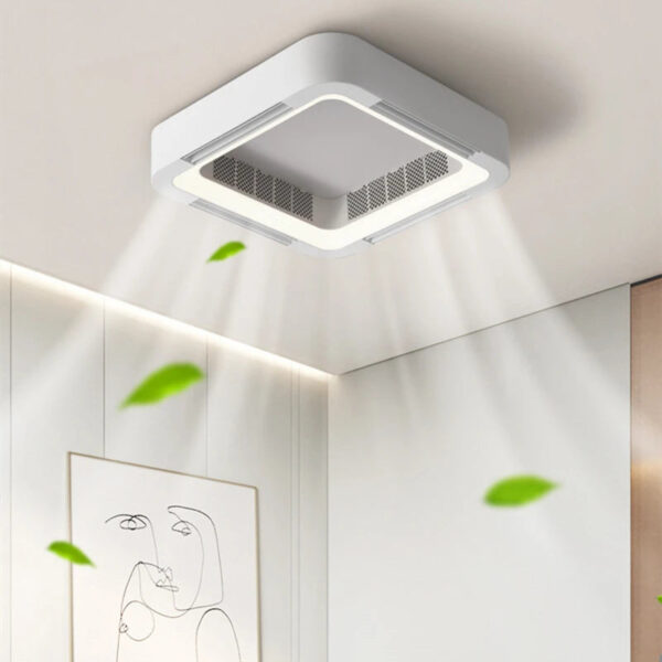 Invisible Bladeless Ceiling Fan Lamp With Light Remote Control Without Blades DC LED Circulator Decoration Bedroom Living Room - Image 9