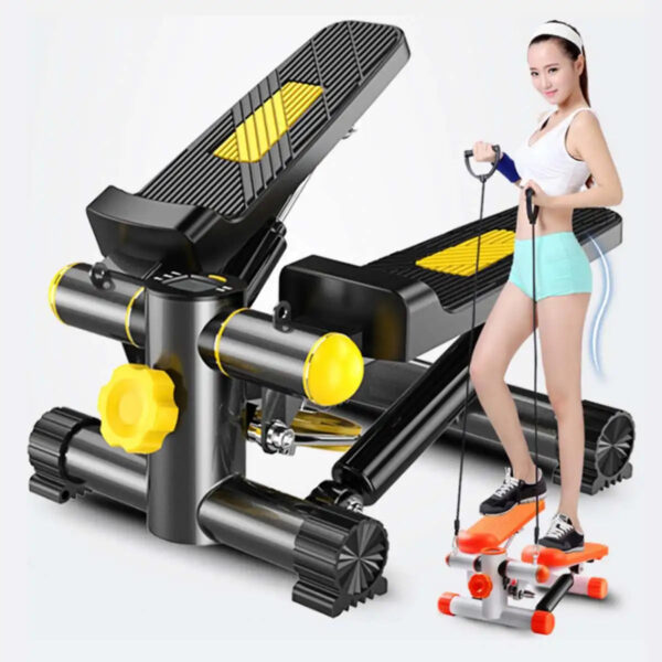 Mini Aerobic Treadmills with Pull Rope and Mat - Quiet Pedal Machine for Home Fitness, Running Steppers - Image 5