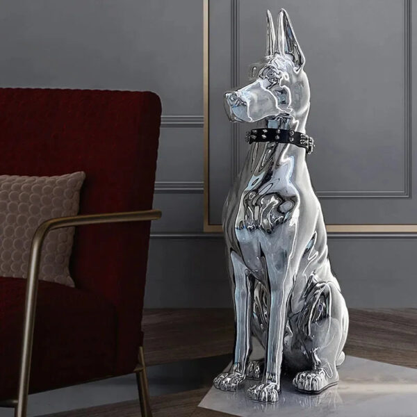 Modern Floor Decoration Electroplating Dog Porch TV Cabinet Next To The Living Room High-grade Ornaments Statue Home Accessories - Image 8