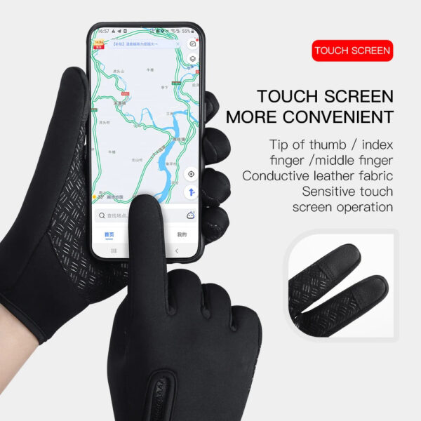 New Winter Gloves Men Women Touch Cold Waterproof Motorcycle Cycle Gloves Male Outdoor Sports Plus Velvet Warm Running Ski Glove - Image 13