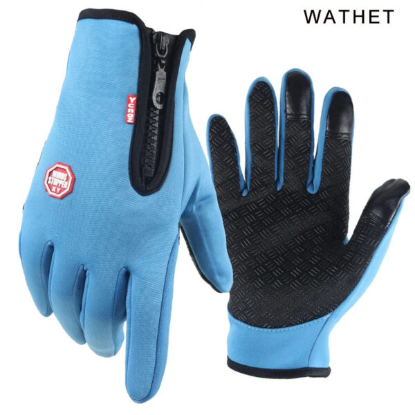 New Winter Gloves Men Women Touch Cold Waterproof Motorcycle Cycle Gloves Male Outdoor Sports Plus Velvet Warm Running Ski Glove - Image 5