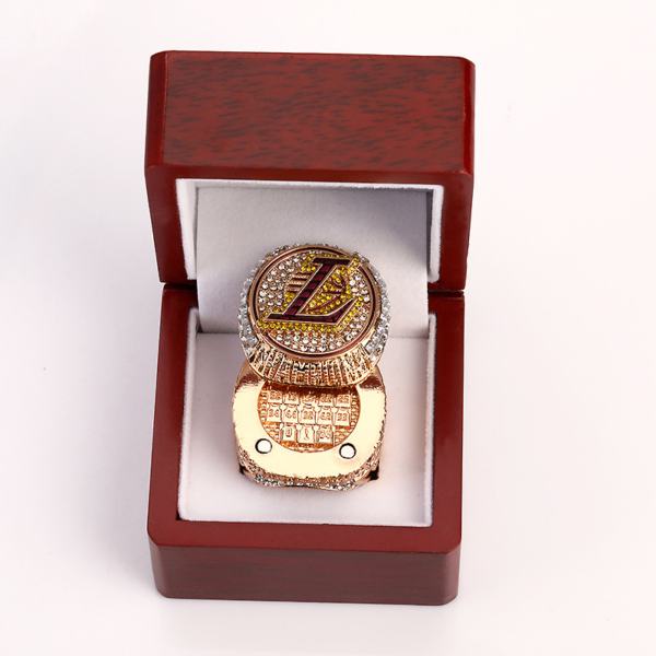 Stainless Steel 2020 NBA Champion Los Angeles Lakers Ring - Image 2