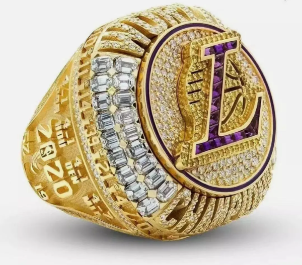 Stainless Steel 2020 NBA Champion Los Angeles Lakers Ring - Image 3