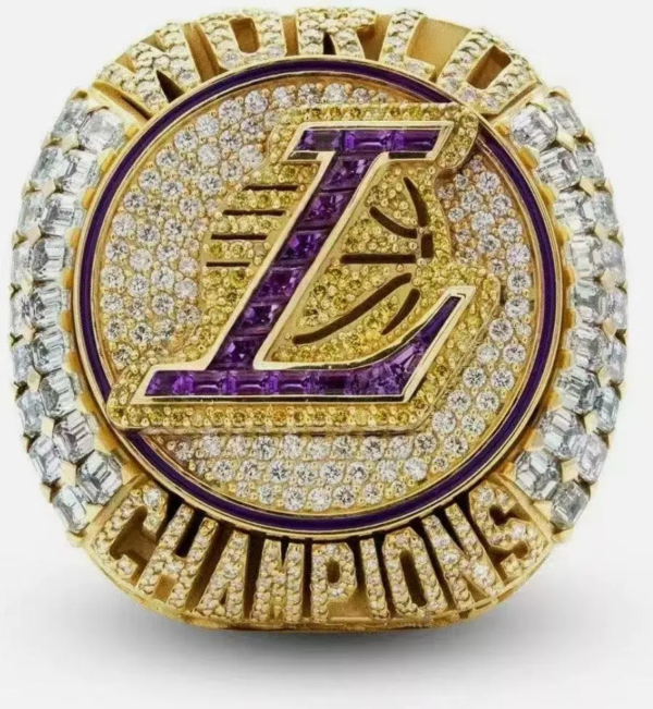 Stainless Steel 2020 NBA Champion Los Angeles Lakers Ring - Image 4