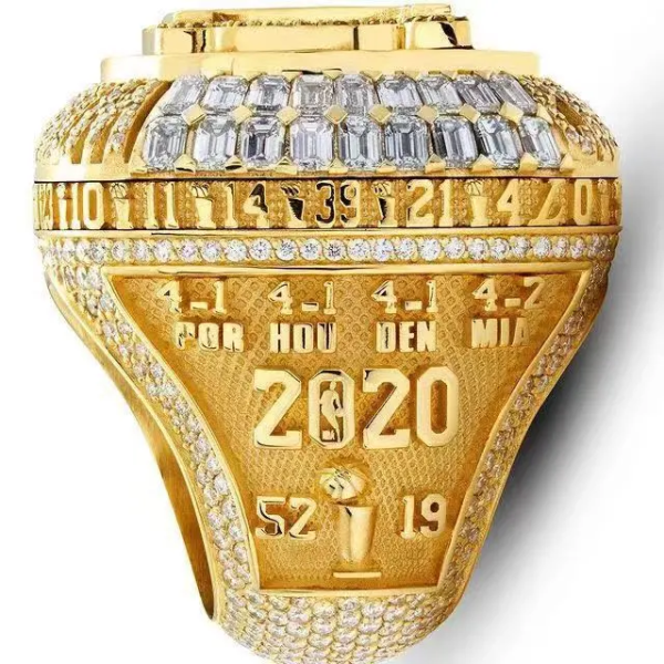 Stainless Steel 2020 NBA Champion Los Angeles Lakers Ring - Image 5