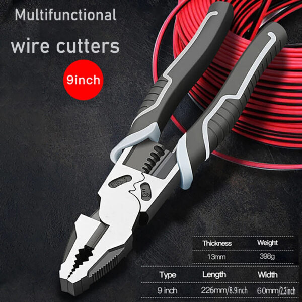 Universal Multifunctional Diagonal Pliers Needle Nose Pliers Hardware Tools Universal Wire Cutters Electrician Wire Pliers - Image 12