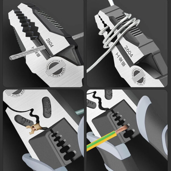 Universal Multifunctional Diagonal Pliers Needle Nose Pliers Hardware Tools Universal Wire Cutters Electrician Wire Pliers - Image 6