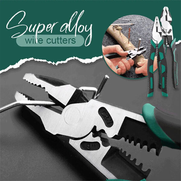 Universal Multifunctional Diagonal Pliers Needle Nose Pliers Hardware Tools Universal Wire Cutters Electrician Wire Pliers - Image 7