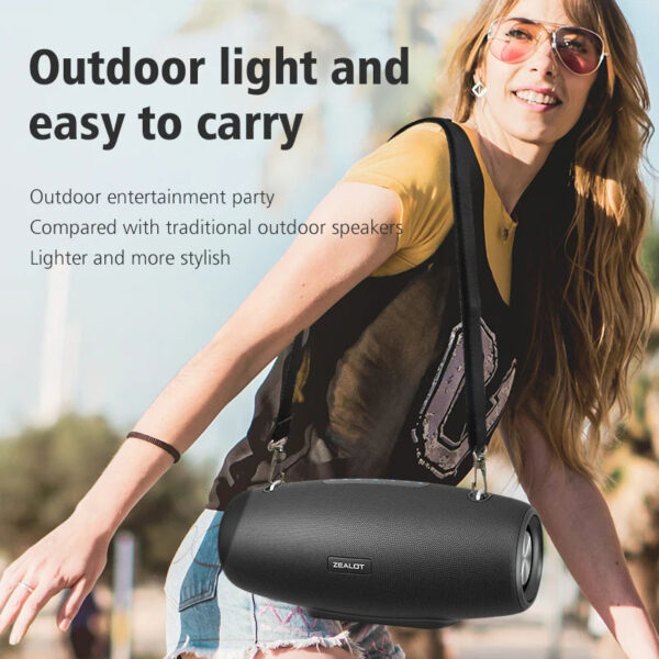 ZEALOT S67 60W Bluetooth Speaker Output Power Bluetooth Speaker with Excellent Bass Performace Hifi speaker - Image 6