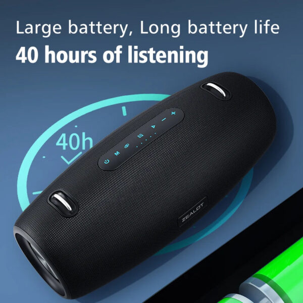 ZEALOT S67 60W Bluetooth Speaker Output Power Bluetooth Speaker with Excellent Bass Performace Hifi speaker - Image 8